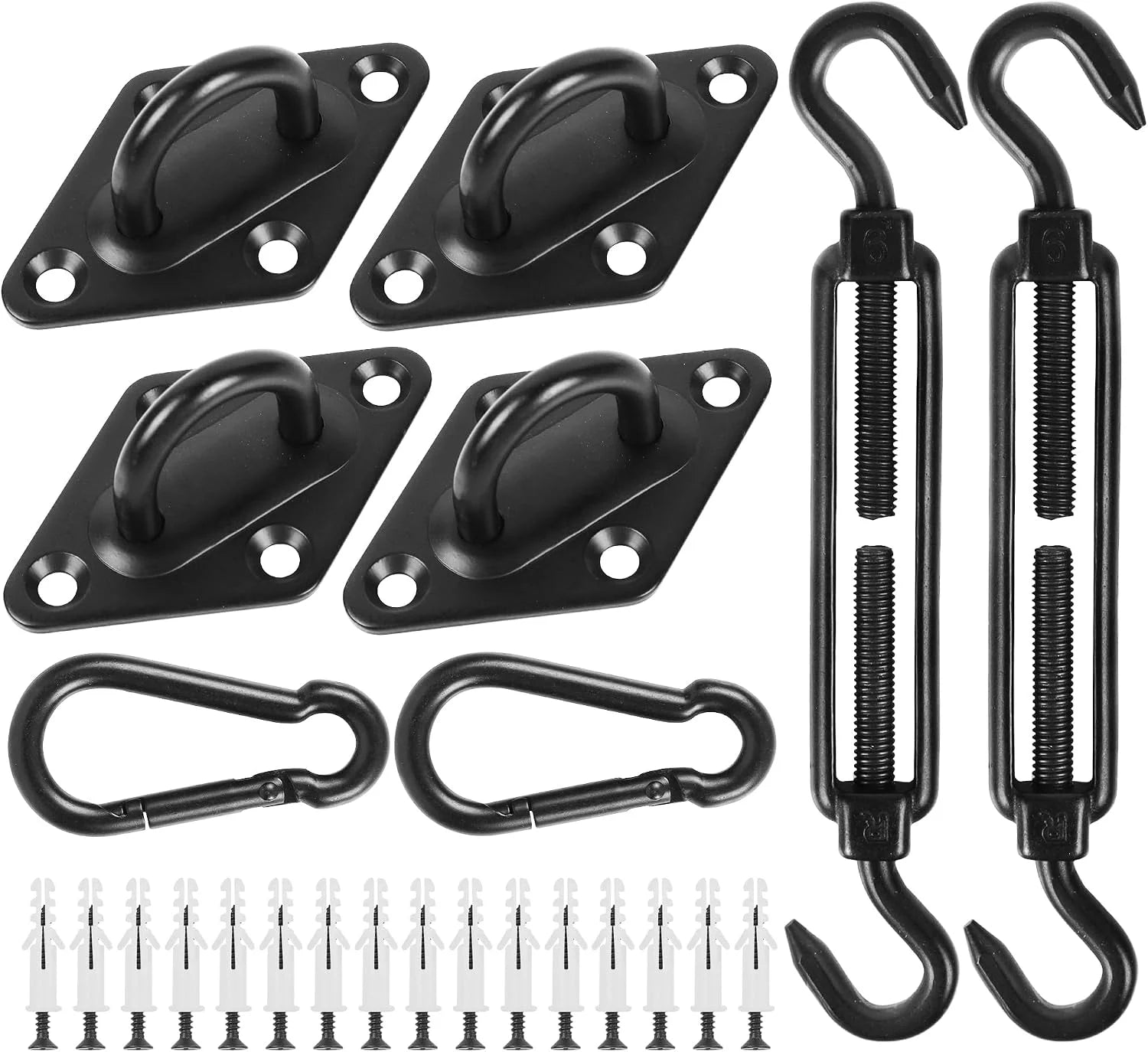 Discount 44 Pcs Shade Sail Hardware Kit 6 Inch Outdoor Sun Sail Accessories - Image 4