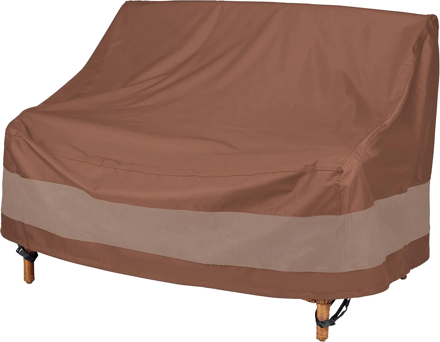 Discount Ultimate Patio Loveseat Couch Cover, 54W x 37D x 35H, Mocha Cappuccino, Patio Furniture Covers - Image 3