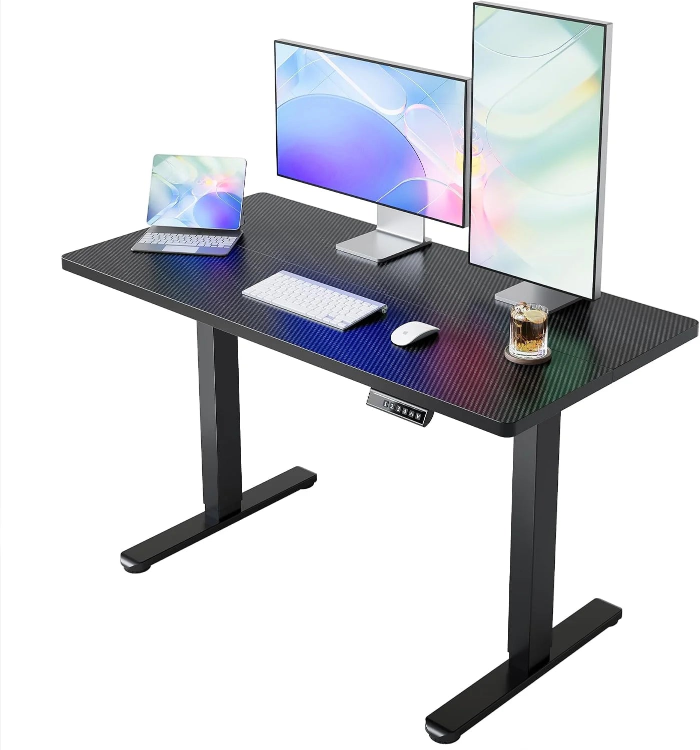 Lumi Discount HUANUO 32 Small Electric Standing Desk Adjustable Height, 4 Memory Height Settings - Image 5