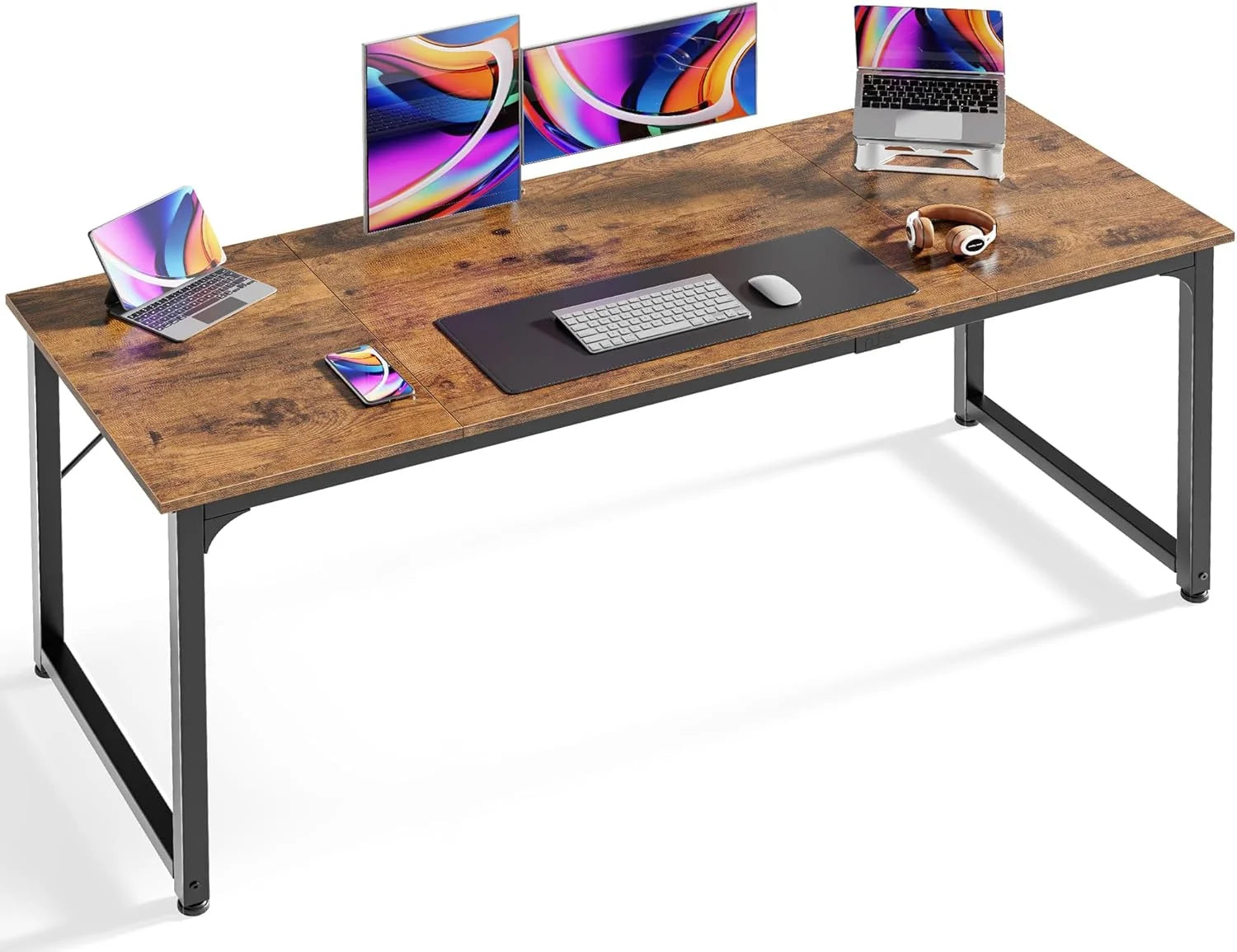 Lumi Discount Computer Desk, 55 Inch Home Office Desk - Image 13