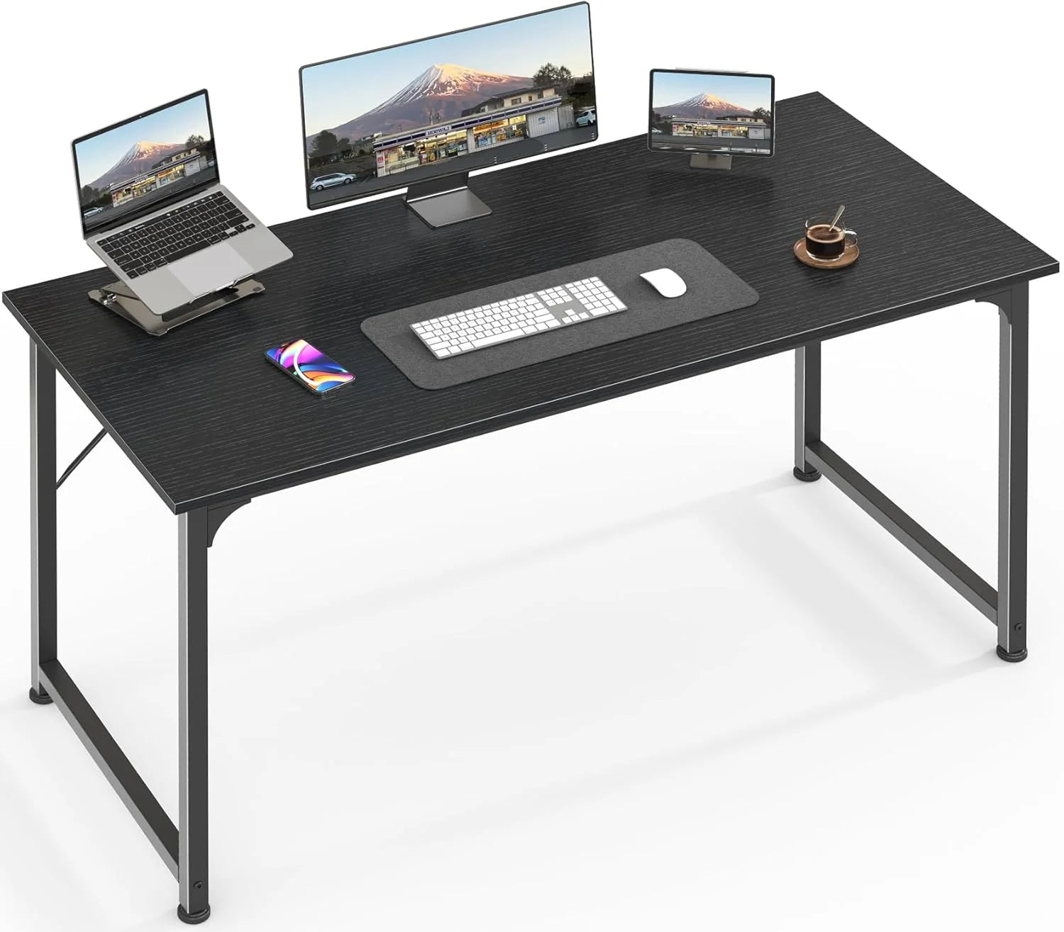 Lumi Discount Computer Desk, 55 Inch Home Office Desk - Image 9