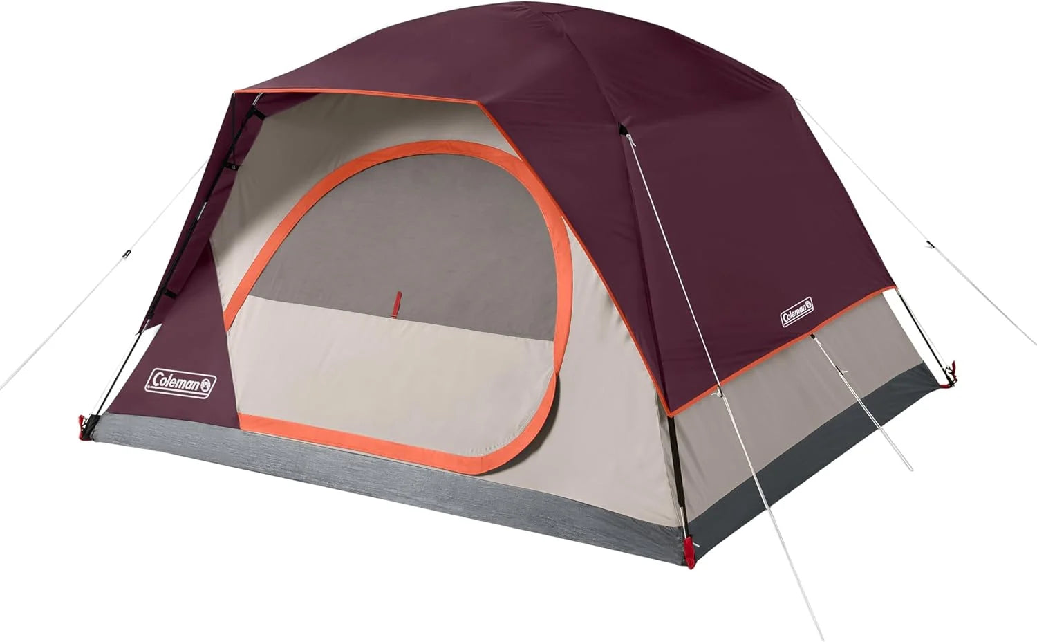 Lumi Discount Coleman Skydome Camping Tent with 5 Minute Setup, 2/4/6/8 Person Weatherproof Tent with Rainfly & Carry Bag - Image 2