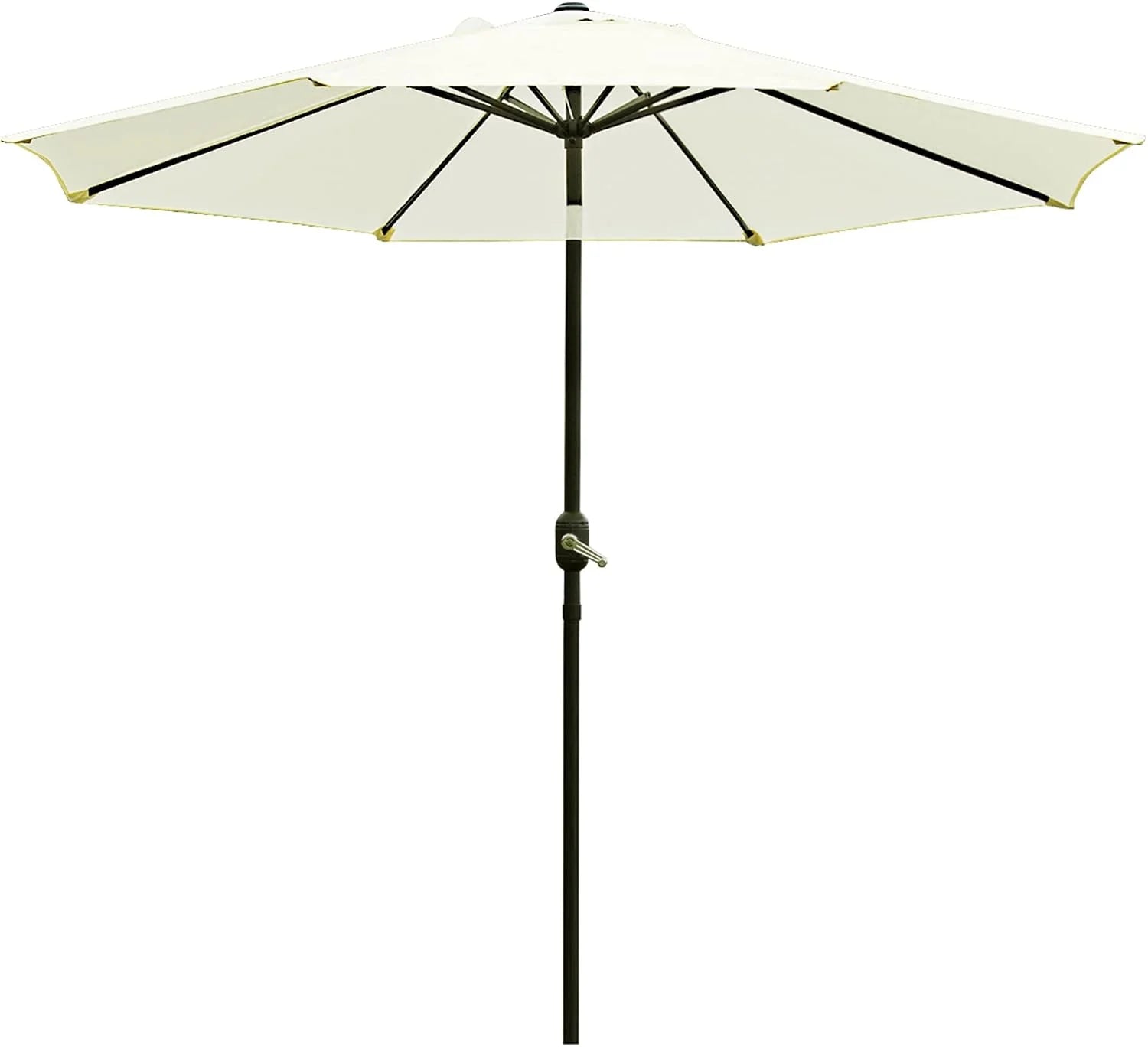 Discount Sunnyglade 9" Patio Umbrella Outdoor Table Umbrella with 8 Ribs Tan - Image 8