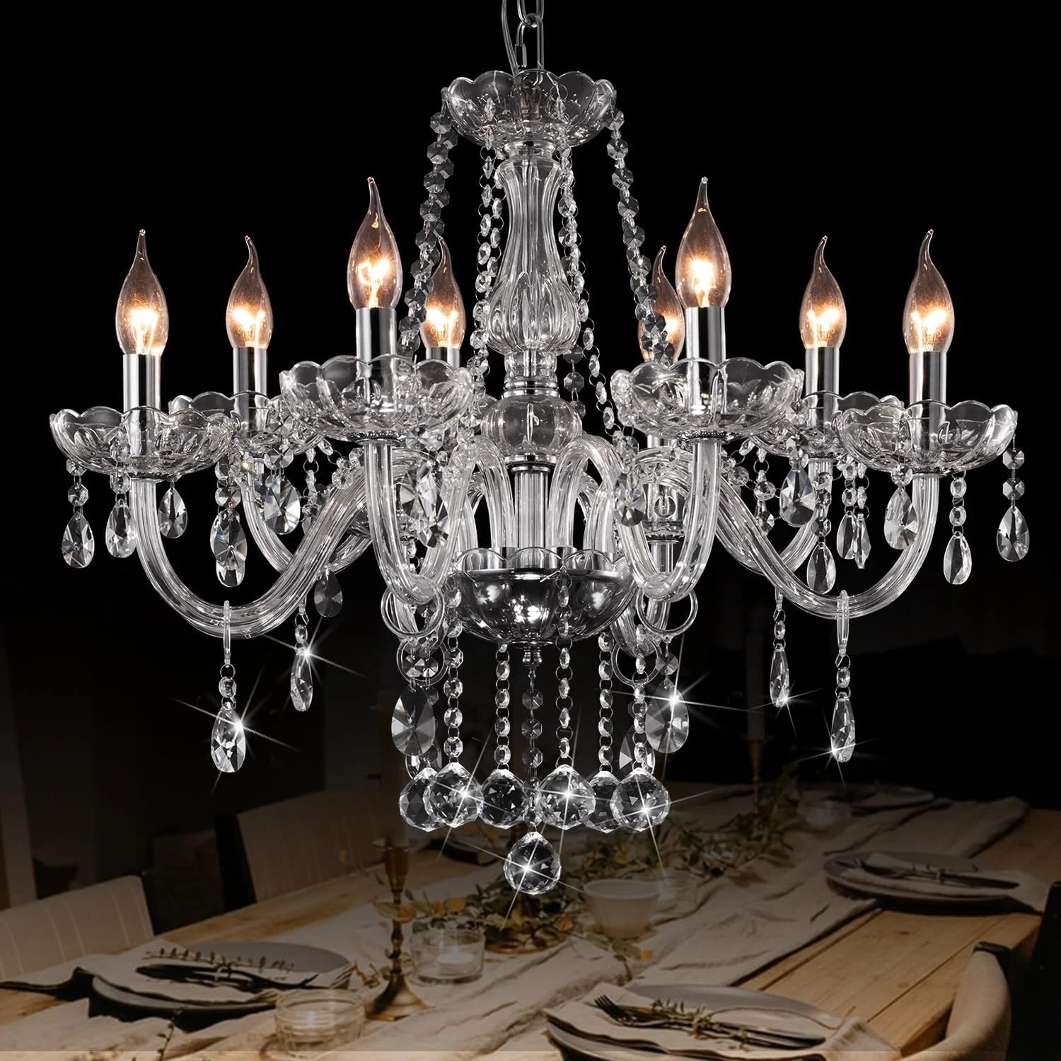 Discount Chandeliers Classic Crystal Candle Chandelier Lighting - Image 2