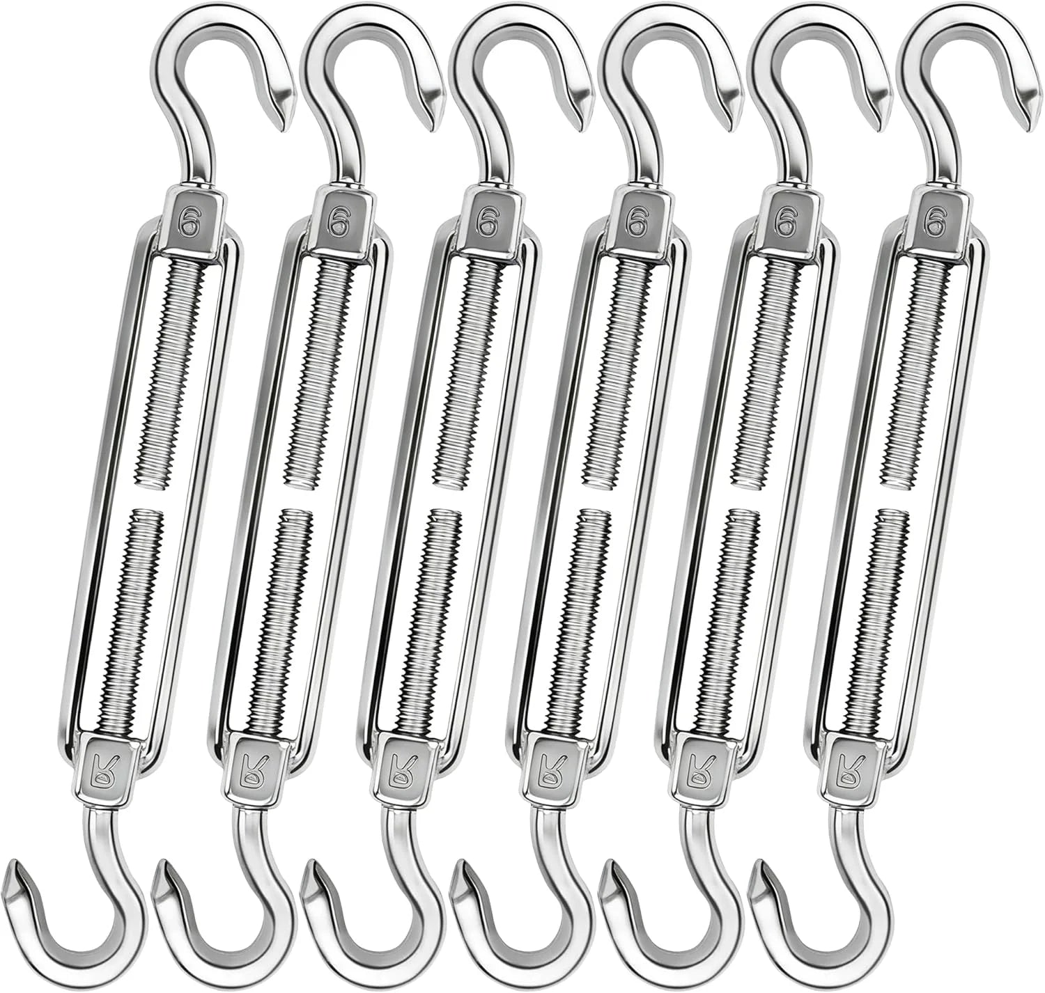 Discount yofit 80Pcs Shade Sail Hardware Kit 6 inch for Triangle Rectangle Sun Shade - Image 5