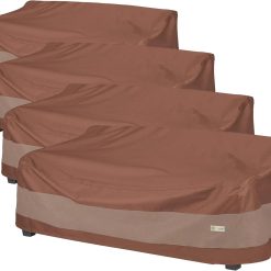 Discount Ultimate Patio Loveseat Couch Cover, 54W x 37D x 35H, Mocha Cappuccino, Patio Furniture Covers
