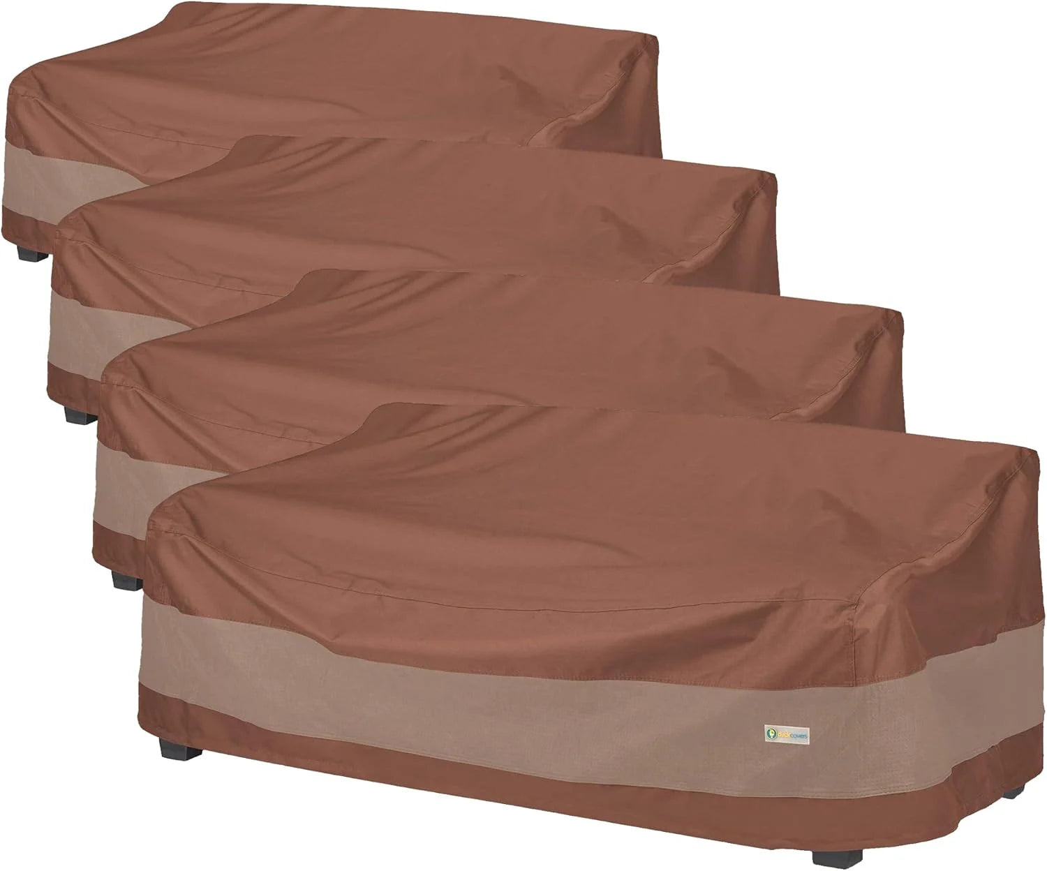Discount Ultimate Patio Loveseat Couch Cover, 54W x 37D x 35H, Mocha Cappuccino, Patio Furniture Covers