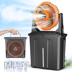 Alternative view of Discount 9L Bucket Portable Misting Fan for Outdoors Patios, 30000mAh Rechargeable Battery Operated Camping Fan