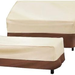 Alternative view of Discount Patio Furniture Cover Set Waterproof 4 Piece Beige Large