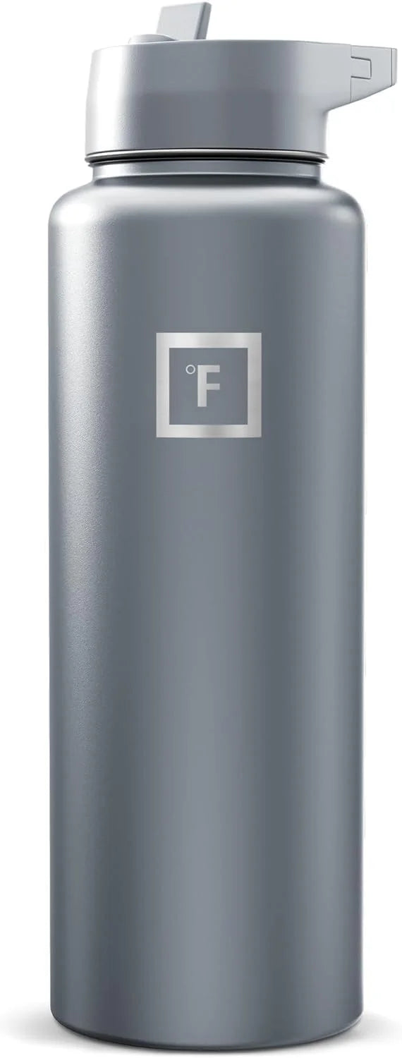Lumi Discount FLASK 40 oz Wide Mouth Water Bottle with Straw - Image 3