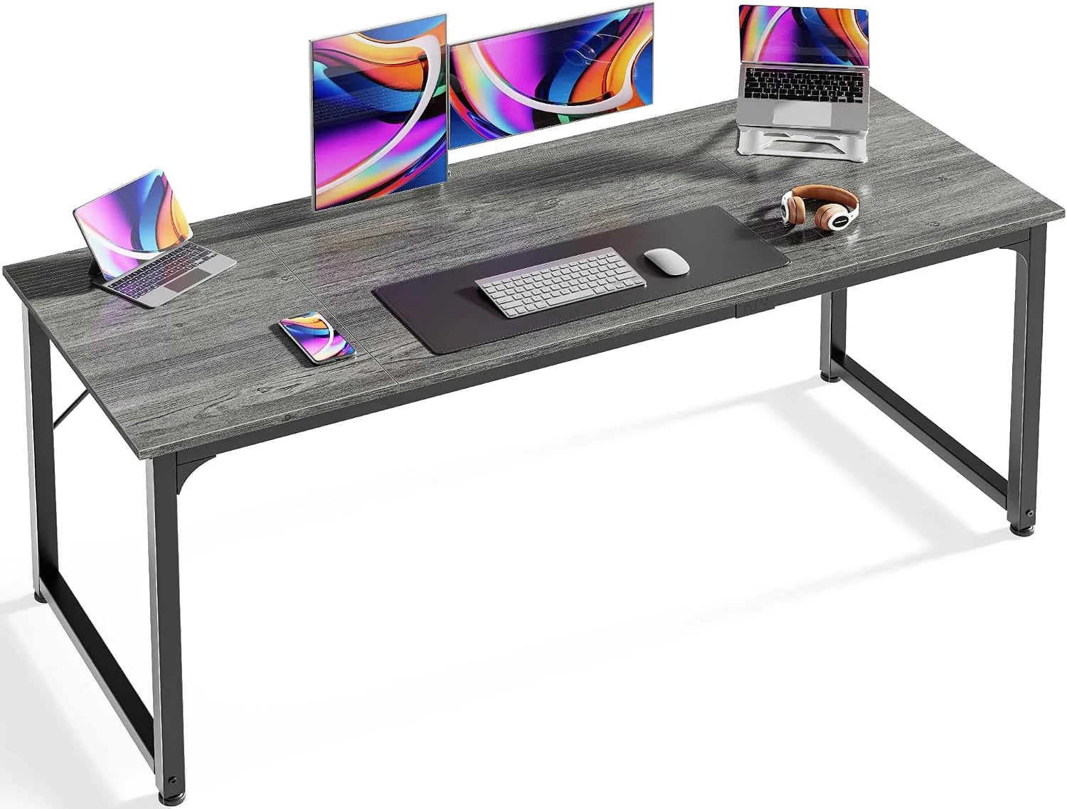 Lumi Discount Computer Desk, 55 Inch Home Office Desk - Image 26