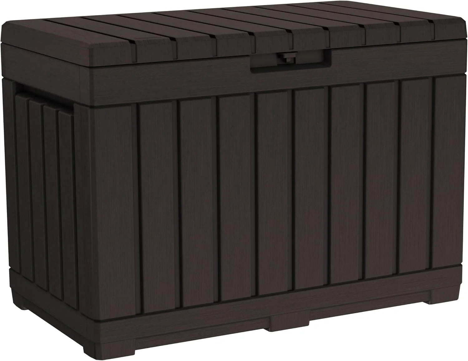 Lumi Discount Keter Kentwood 50 Gal Outdoor Storage Box and Patio Side Table - Image 2