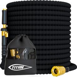 Alternative view of Lumi Discount Flexible Garden Hose 100FT, Ultra Lightweight, Heavy Duty Water Hose with Brass Fittings & Jet Nozzle