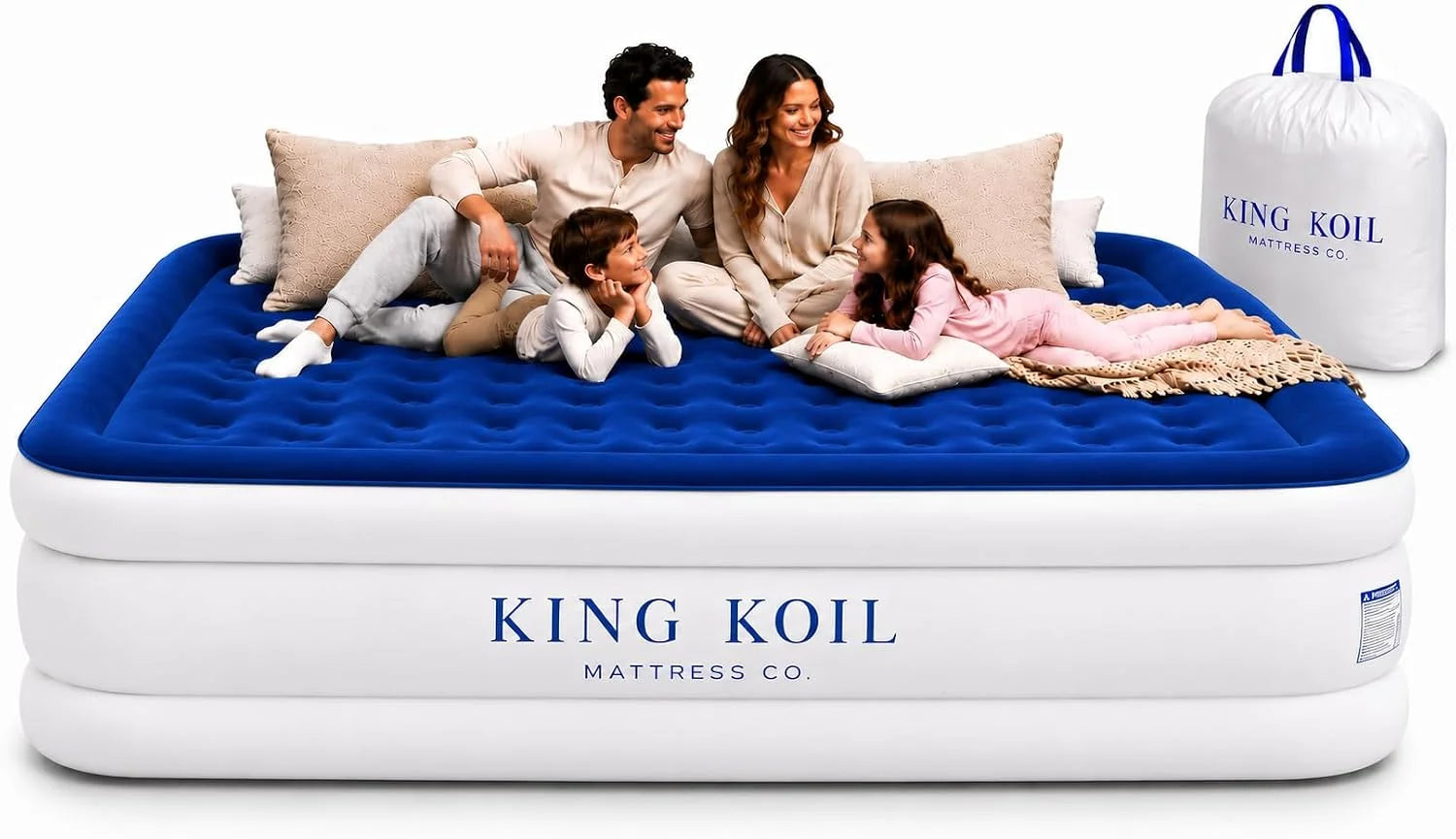 Discount King Koil 20 Queen Air Mattress with Built-in High-Speed Pump, CNN Underscored Top Pick, Inflates in 2 Minutes - Image 6