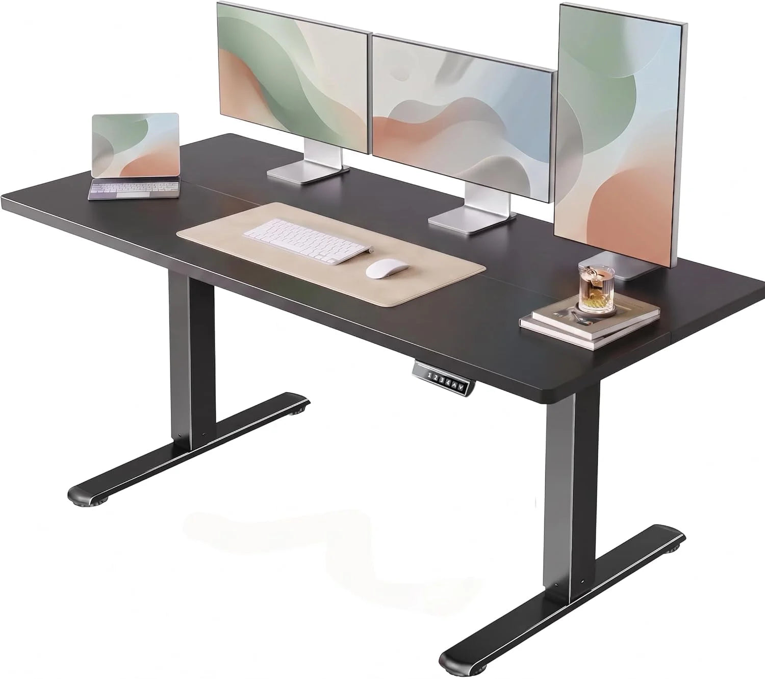 Lumi Discount HUANUO 32 Small Electric Standing Desk Adjustable Height, 4 Memory Height Settings - Image 7