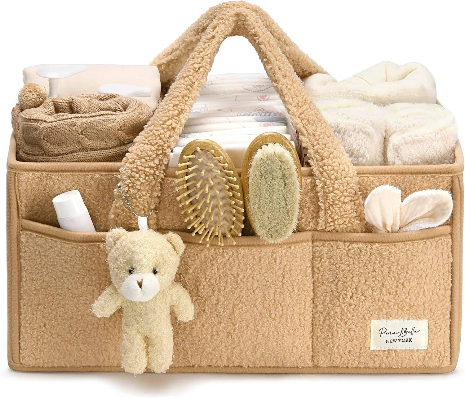 Discount Diaper Caddy Organizer for Changing Table, Storage Basket for Wipes, Gift for Baby Shower, Car - Image 5