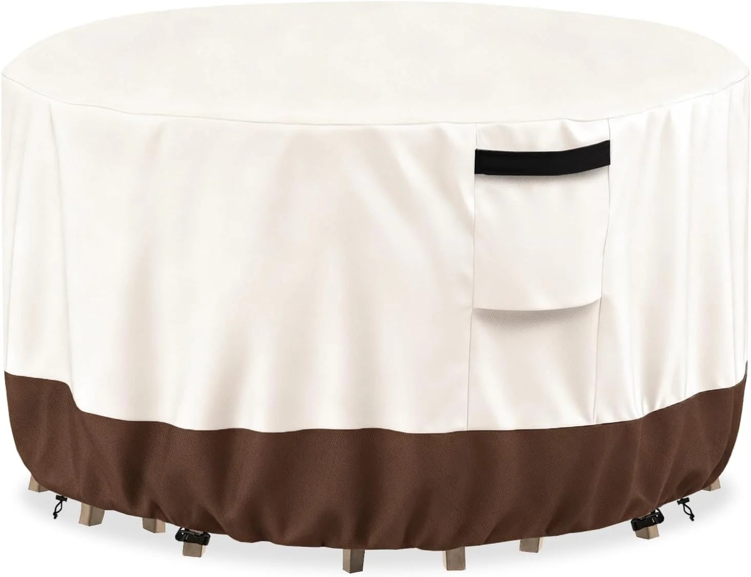 Lumi Discount Outdoor Round Table Cover Waterproof Patio Furniture Covers, Patio Round Table Chair Set Covers