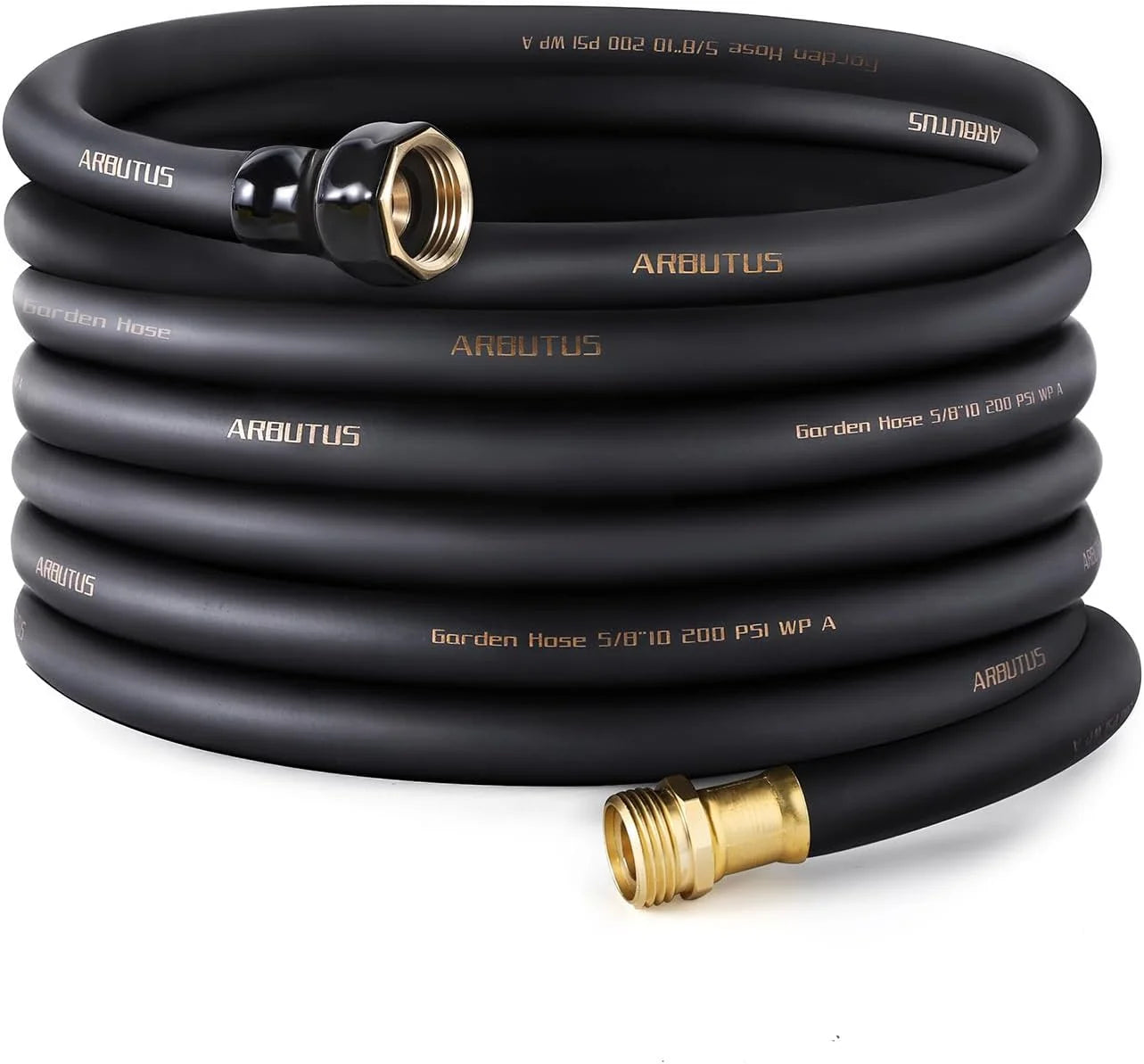 Lumi Discount Garden Hose 5/8 x 100ft, Brass Rubber Heavy Duty Water Hose 600 PSI Burst Pressure - Image 2