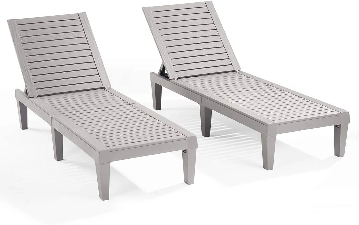 Lumi Discount Nestl Lounge Chair Outdoor, Tanning Chair, Chaise Lounge Outdoor Set of 2, 5 Adjustable Positions - Image 4