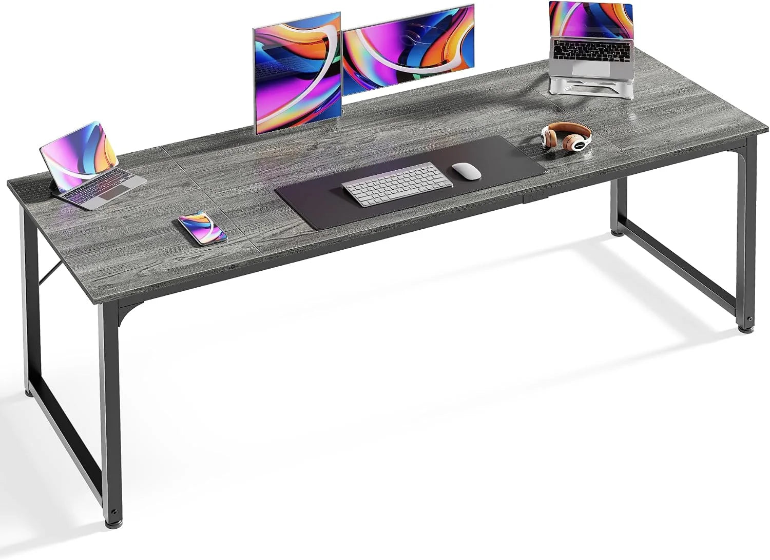 Lumi Discount Computer Desk, 55 Inch Home Office Desk - Image 17