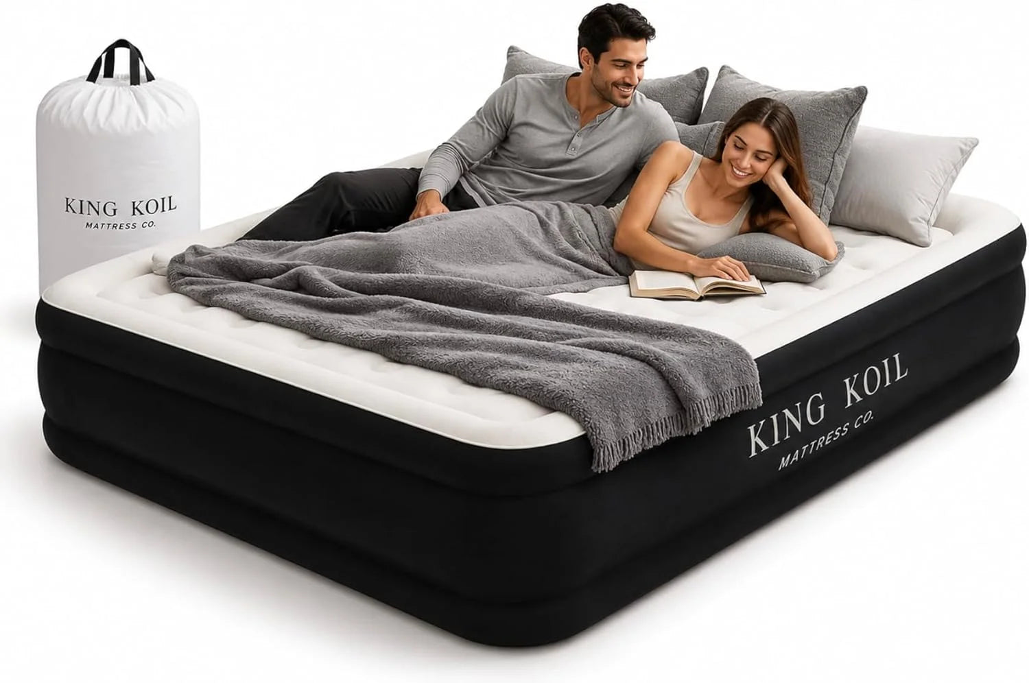 Discount King Koil 20 Queen Air Mattress with Built-in High-Speed Pump, CNN Underscored Top Pick, Inflates in 2 Minutes - Image 8