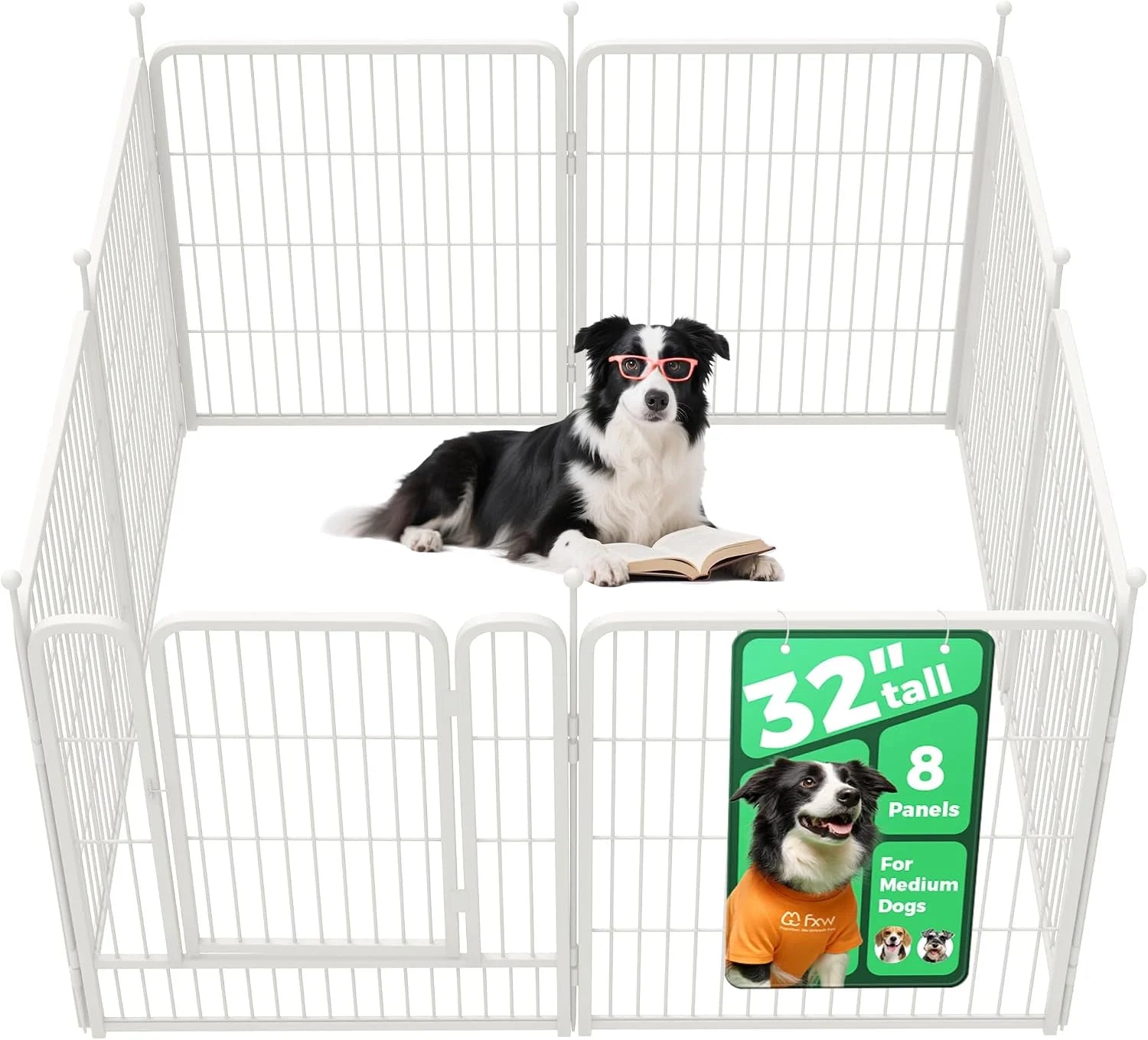 Discount Rollick Dog Playpen, Indoor, 24 H, 8 Panels - Image 20