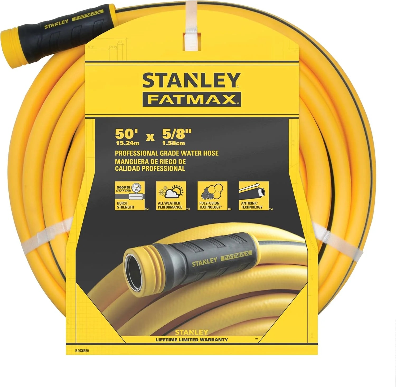 Lumi Discount BDS6651 Fatmax Professional Grade Water Hose, 75′ x 5/8