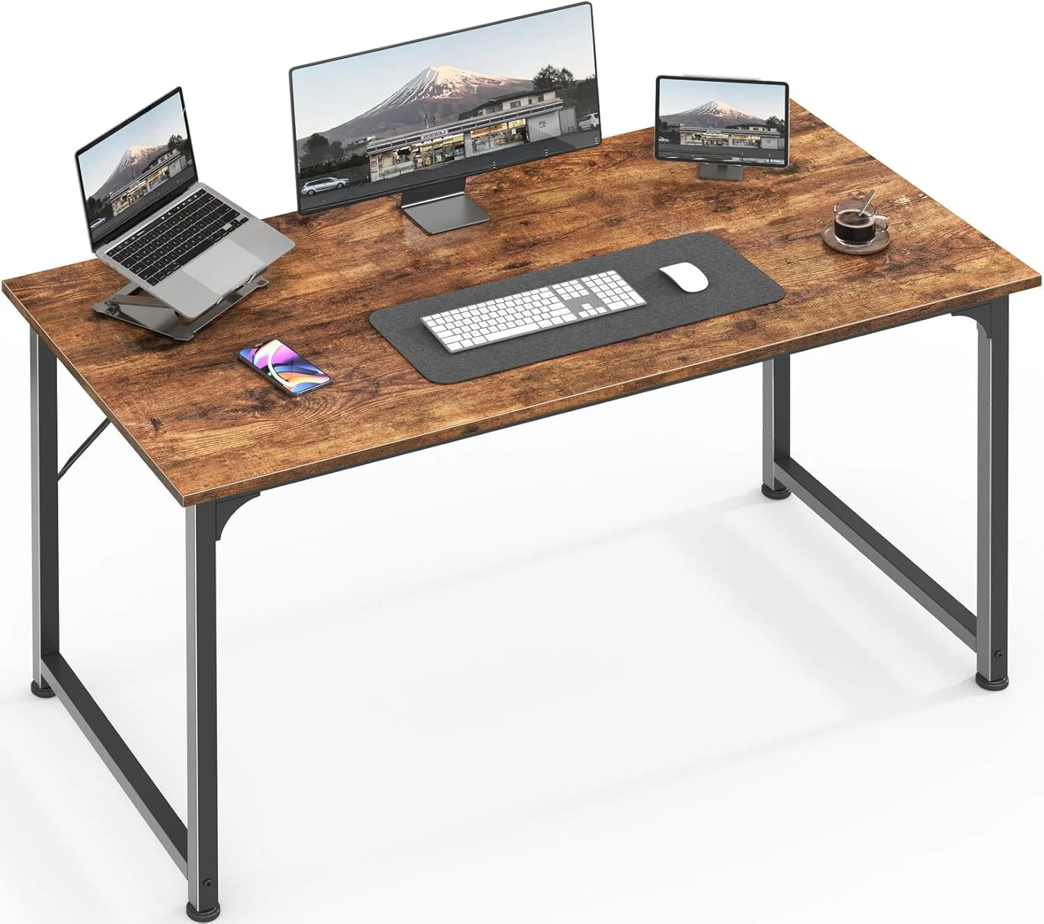 Lumi Discount Computer Desk, 55 Inch Home Office Desk - Image 21