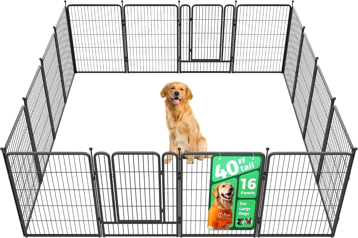 Discount Rollick Dog Playpen, Indoor, 24 H, 8 Panels - Image 70