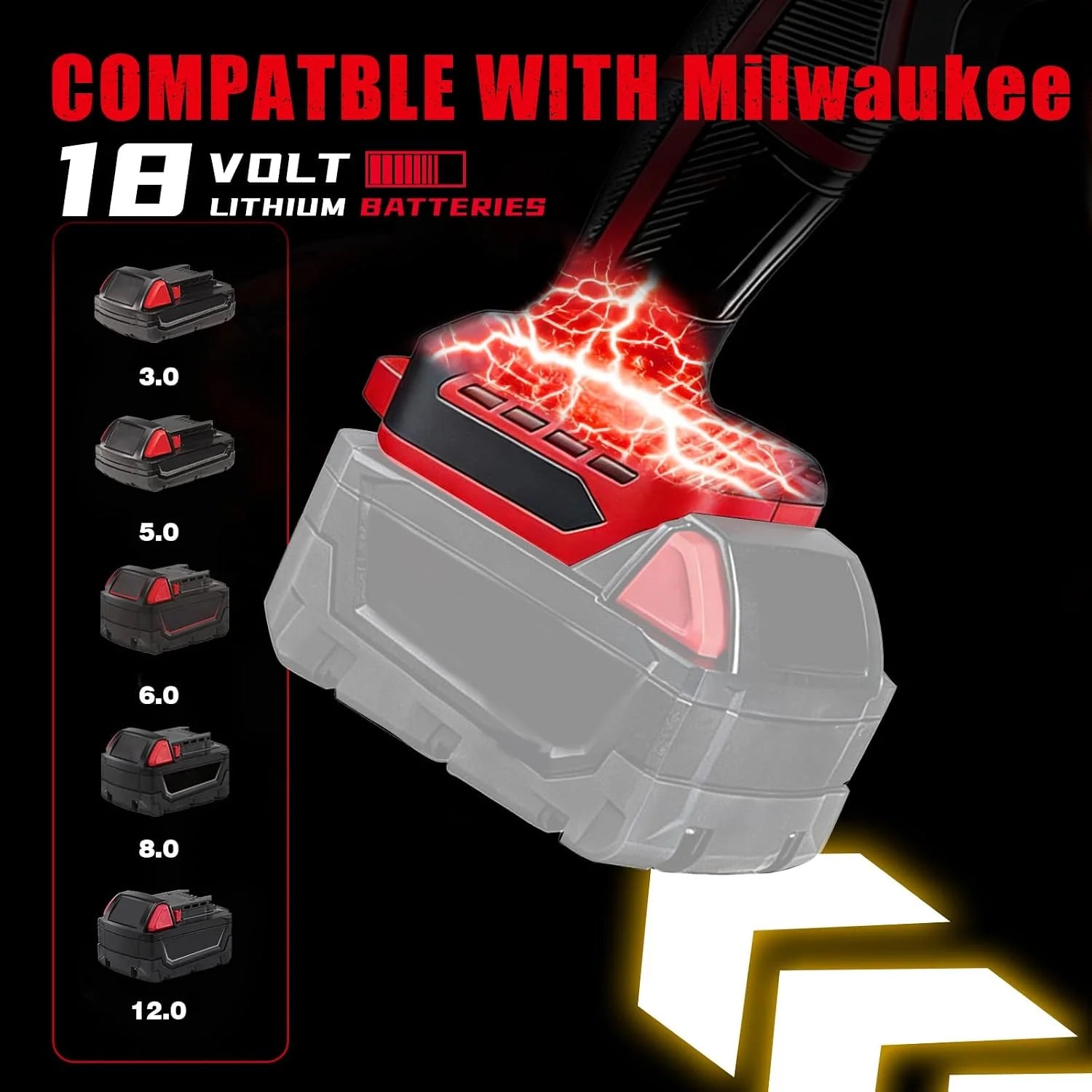 Discount Leaf Blower for Milwaukee 18V Battery, 720-CFM 180-MPH Handheld Electric Brushless Dust Blower with Light