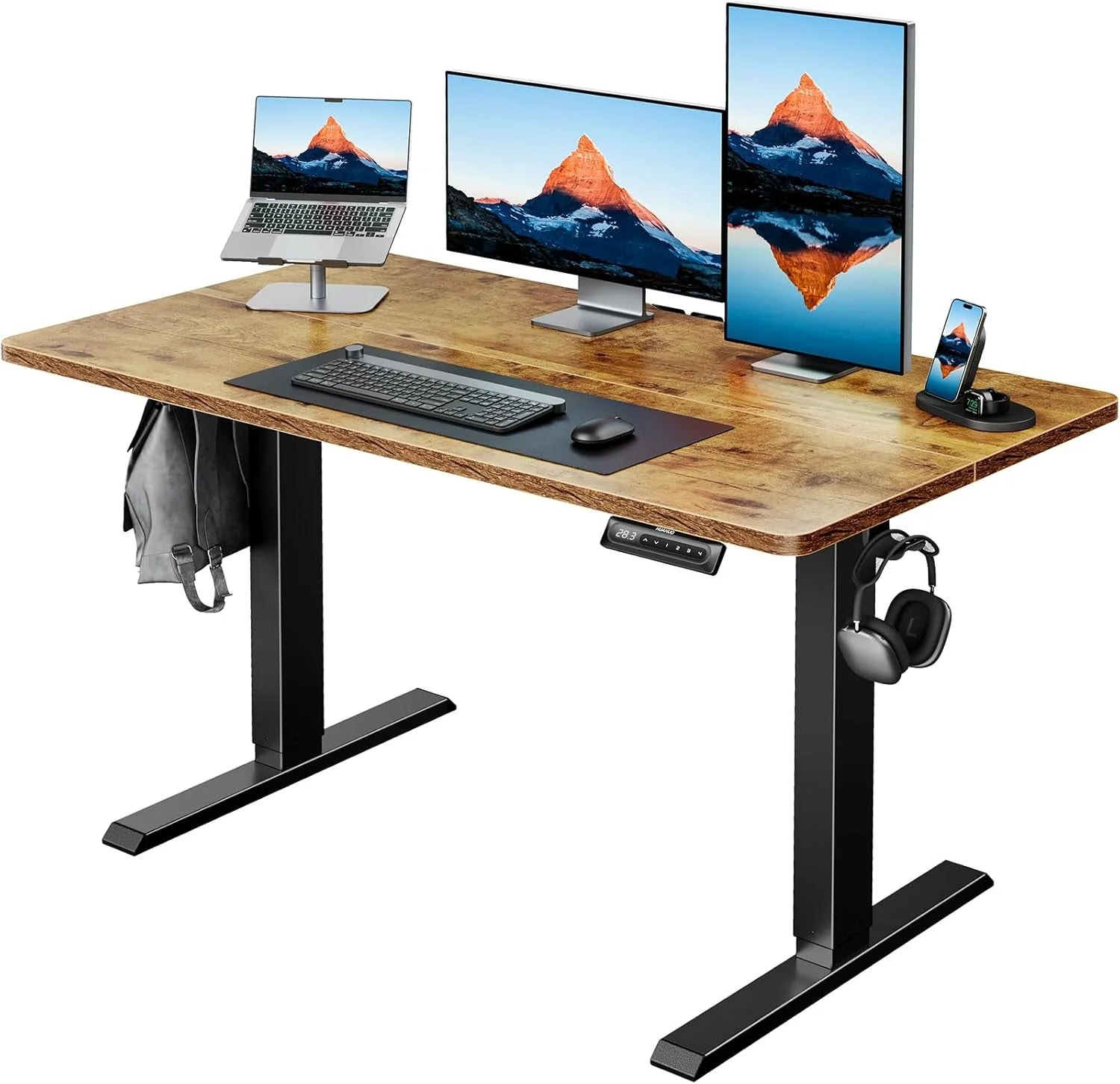 Lumi Discount HUANUO 32 Small Electric Standing Desk Adjustable Height, 4 Memory Height Settings - Image 13