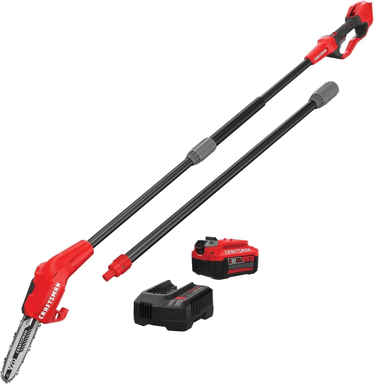 Lumi Discount CRAFTSMAN Pole Saw, Pole Saws for Tree Trimming, Cordless V20 Tool-Only Tree Trimmer