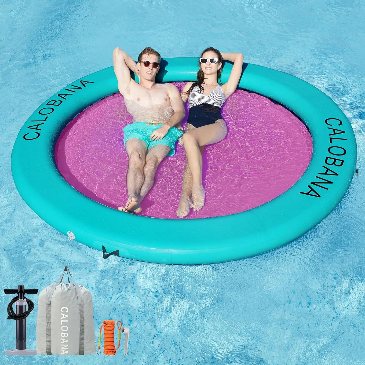 Lumi Discount Inflatable Water Hammock for Adults Lake Party Multi Person - Image 5