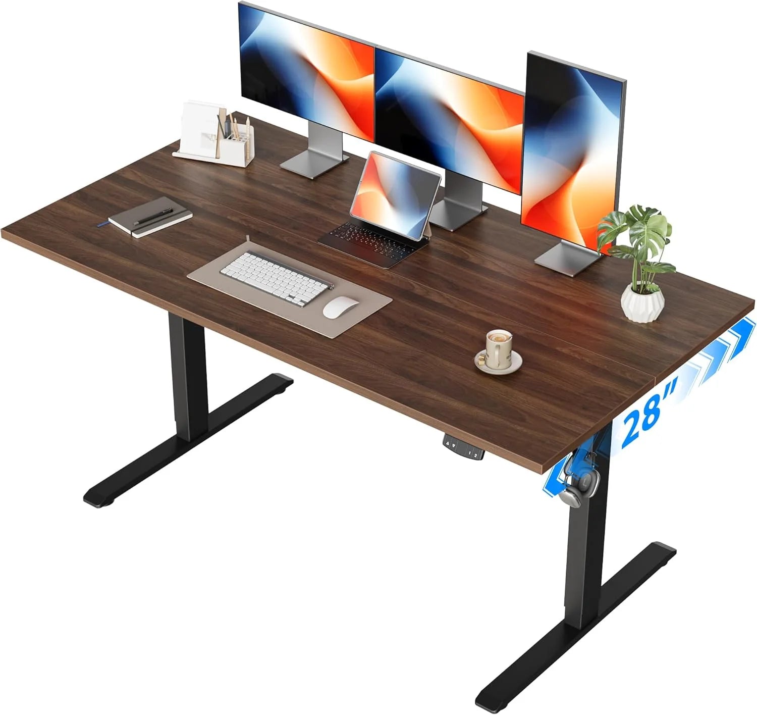 Lumi Discount Electric Standing Desk, 48 x 24 Inches Height Adjustable Desk - Image 34