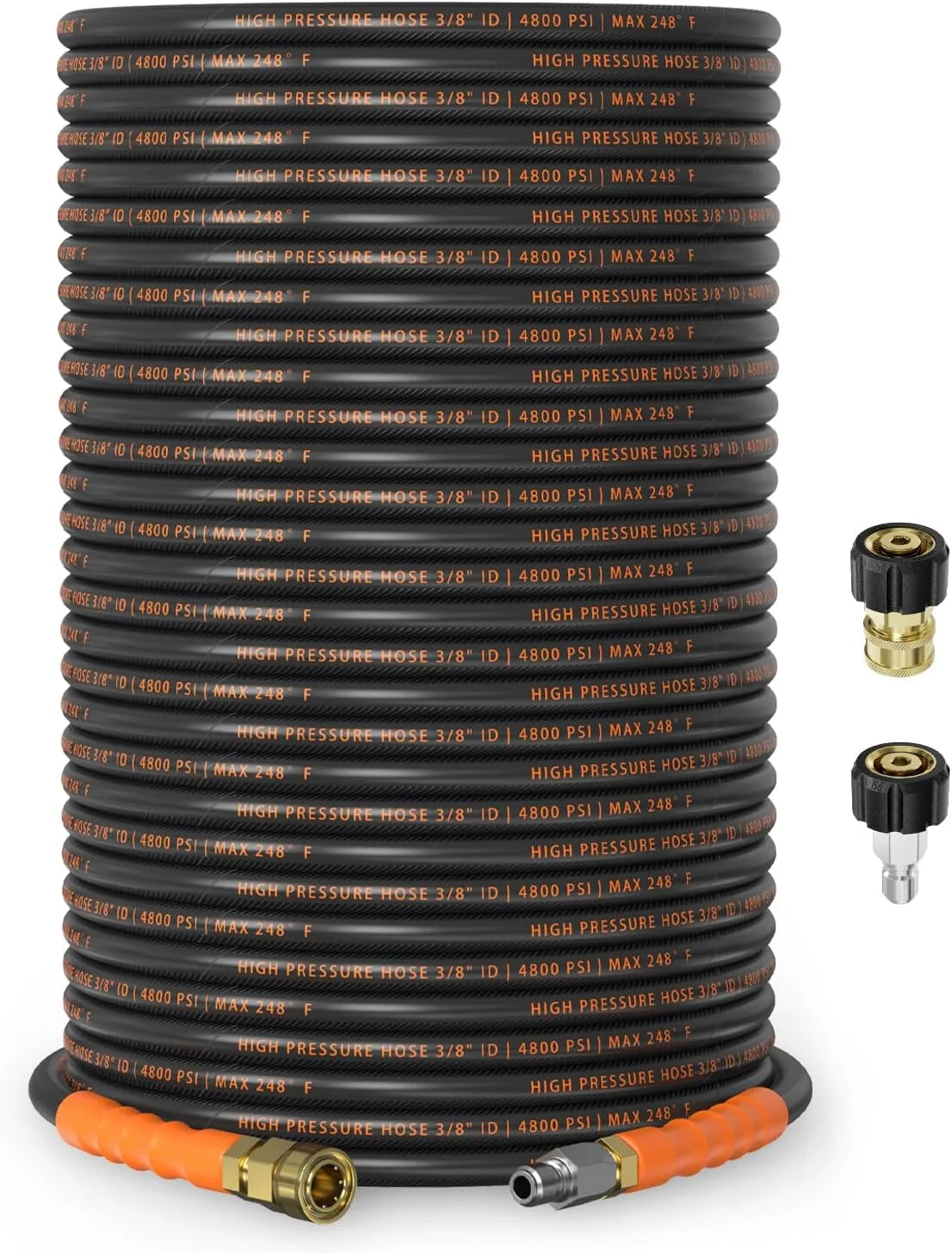 Lumi Discount 3/8 ID Pressure Washer Hose 50 ft, 4800 PSI Steel-Braided & Durable, Power Washer Hose with Swivel Quick - Image 8