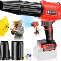 Lumi Discount Cordless Leaf Blower Compatible for Dewalt 20V Battery(NO Battery), Mini Turbo Jet Blower with 2 Nozzles – For Yard Cleanup