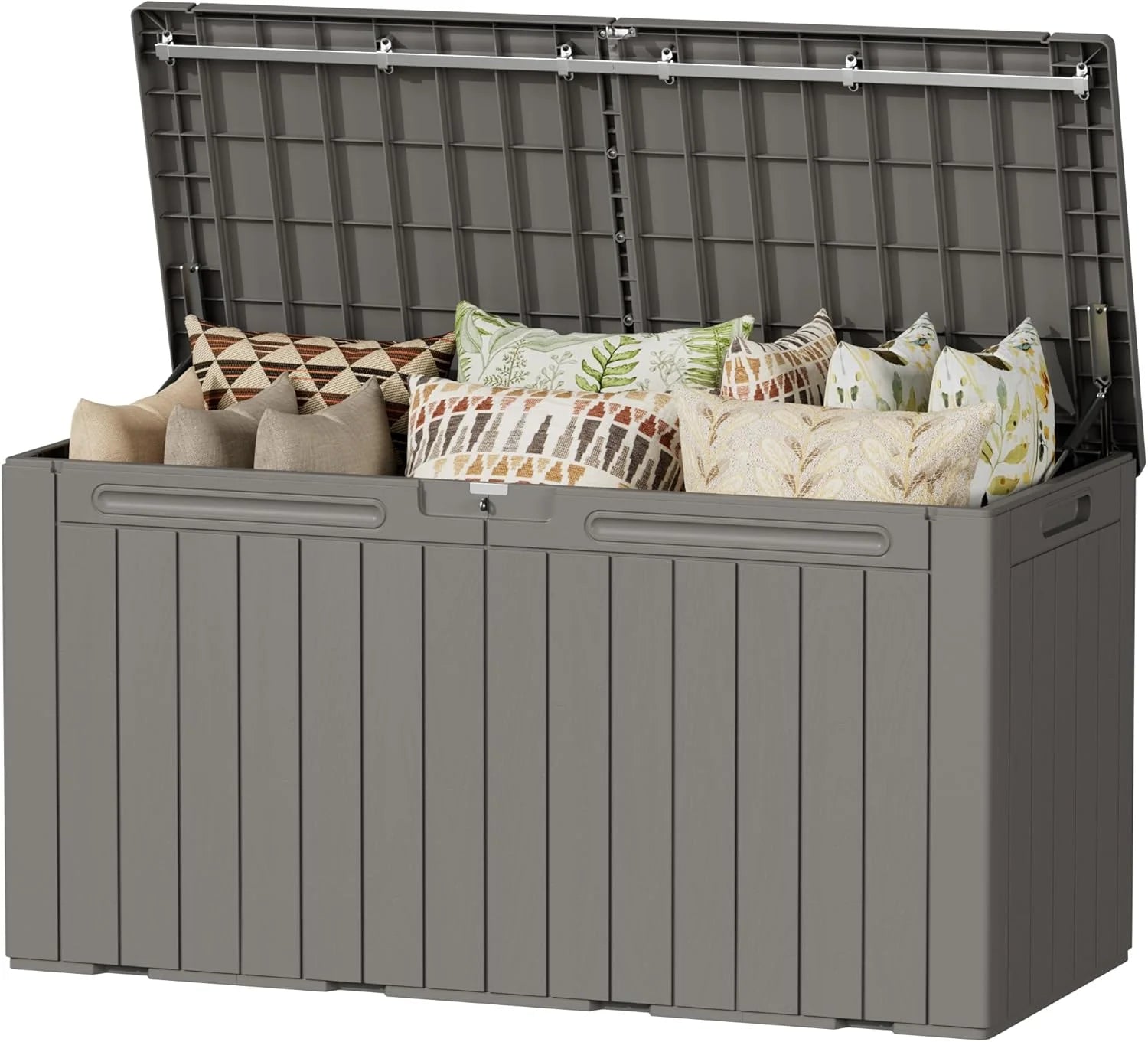 Discount Devoko 100 Gallon Waterproof Resin Deck Box, Large Outdoor Storage Box - Image 16