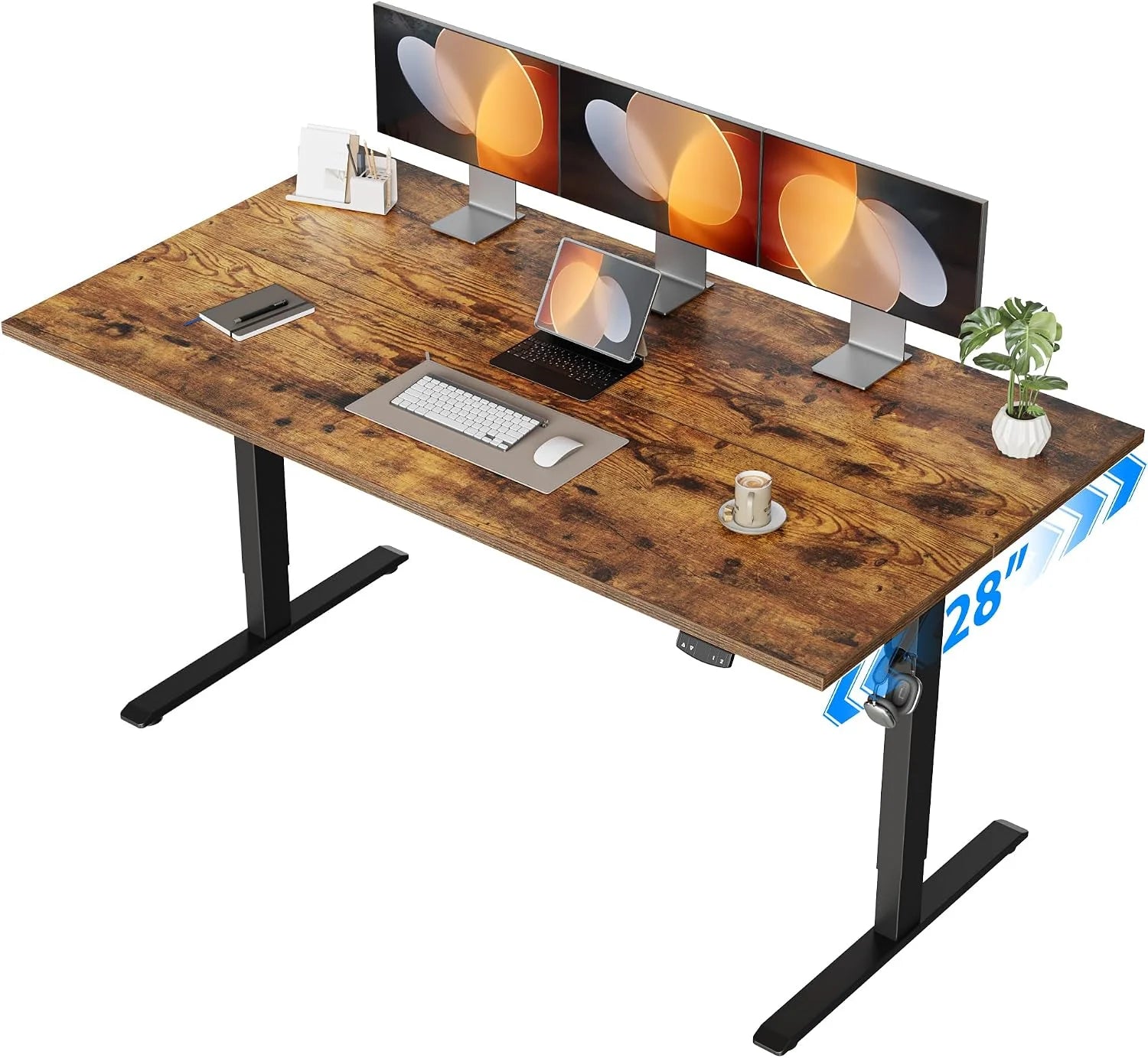 Lumi Discount Electric Standing Desk, 48 x 24 Inches Height Adjustable Desk - Image 38