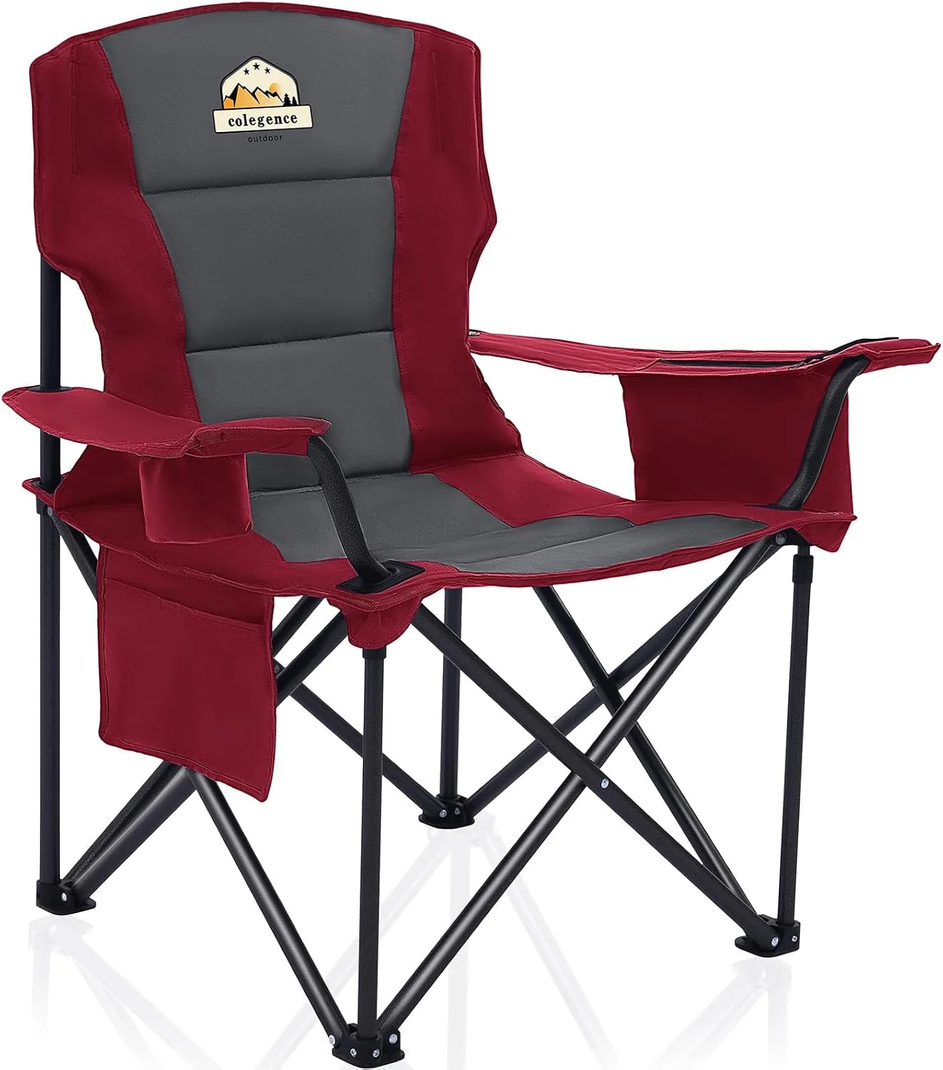 Discount Oversized Heavy Duty Camping Chairs 2 Pack, 450 LBS Support Extra Wide Folding Portable Outdoor Chair - Image 12