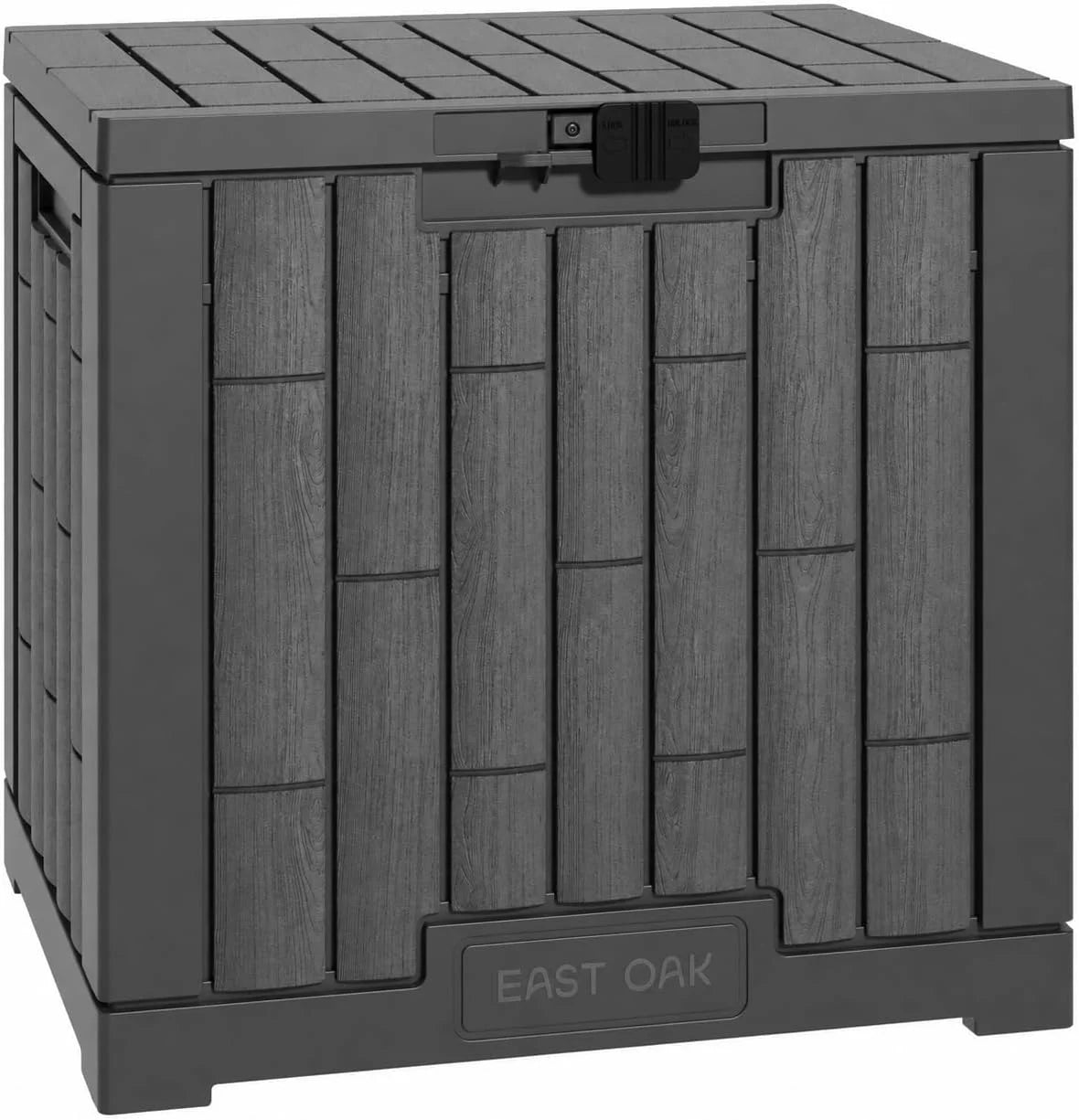 Lumi Discount OAK Outdoor Storage Box, 31 Gallon Deck Box Indoor and Outdoor Use, Waterproof Resin Storage Bin for Package Delivery - Image 2