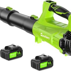 Lumi Discount Leaf Blower Cordless 750CFM 250MPH with 3.0Ah Battery and Charger " For Yard Cleanup