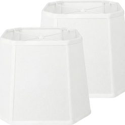 Alternative view of Discount Natural Linen Square Cut Corner Lamp Shades Set of 2