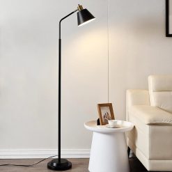 Alternative view of Discount 65.3 Floor Lamp, Adjustable Head, Bulb Included, Dual-Base Industrial Standing Lamp