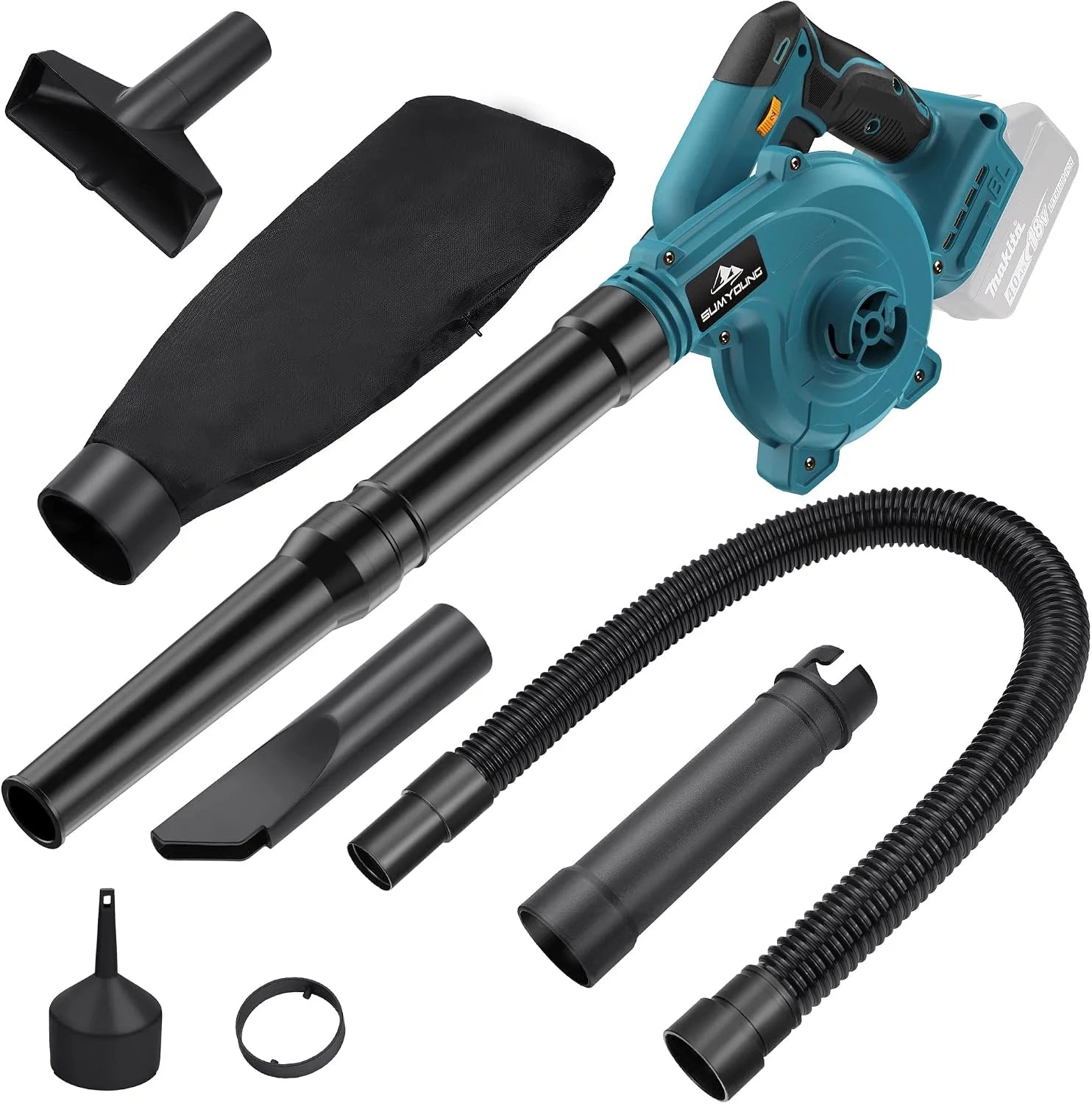 Lumi Discount Cordless Leaf Blower for Dewalt 20V Battery, Electric Jobsite Air Blower with Brushless Motor - Image 2