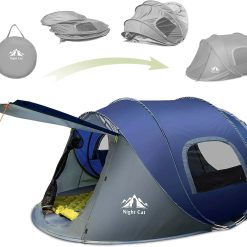 Lumi Discount Cat Pop-up Camping Tent: 2 Person Tent Waterproof Instant Easy Setup Family Tent