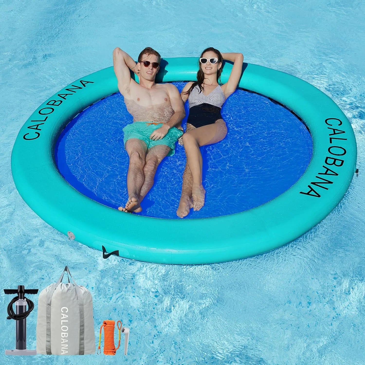 Lumi Discount Inflatable Water Hammock for Adults Lake Party Multi Person - Image 9