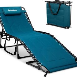 Alternative view of Lumi Discount Oversized Tanning Chair, Extra-Wide Padded Folding Chase Lounge Chairs Portable Adjustable 5-Position 440lbs