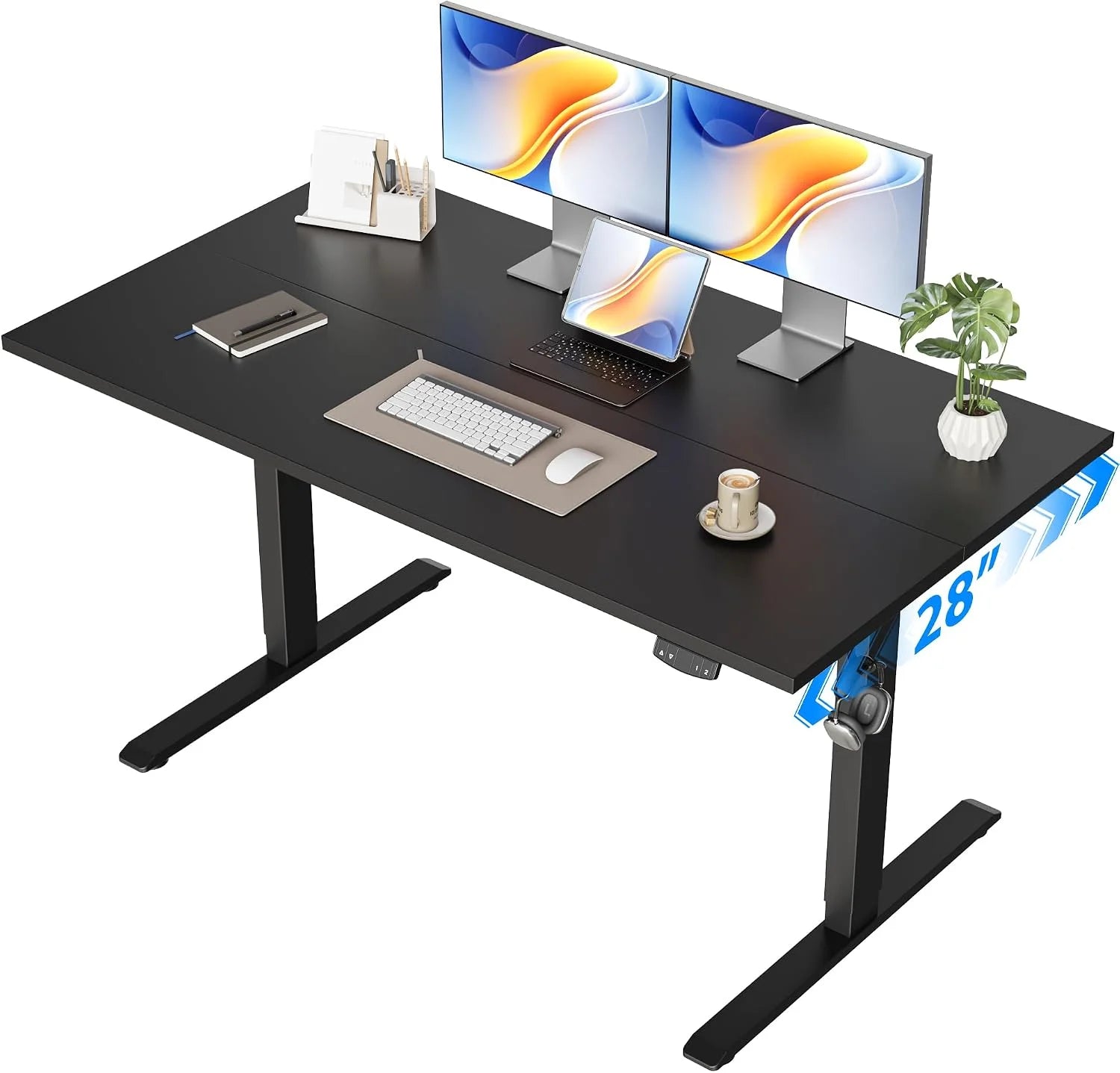 Lumi Discount Electric Standing Desk, 48 x 24 Inches Height Adjustable Desk - Image 12