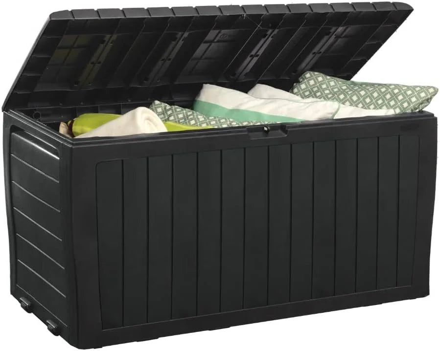 Lumi Discount Marvel Plus 71 Gallon Resin Deck Box-Organization and Storage for Patio Storage Box Outdoor Cushions - Image 6