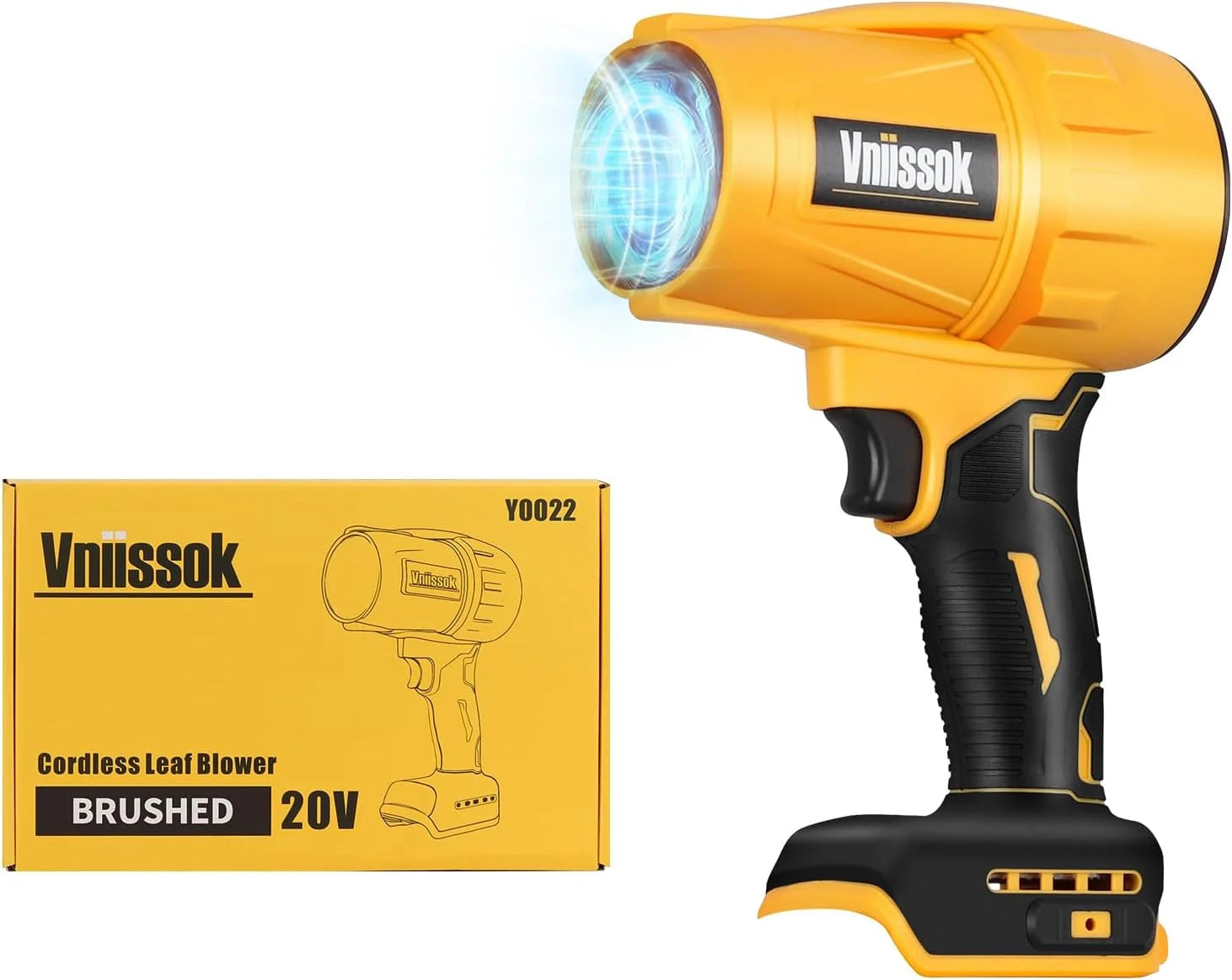 Lumi Discount Cordless Leaf Blower Dust Blower for DEWALT 20V Battery, High-Speed Motor Handheld Jet Fan Air Blower for Patio Cleaning